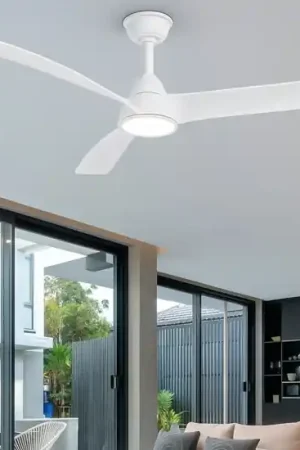 Ventilatore da soffitto bianco bianco 20mq con luce e telecomando Novità