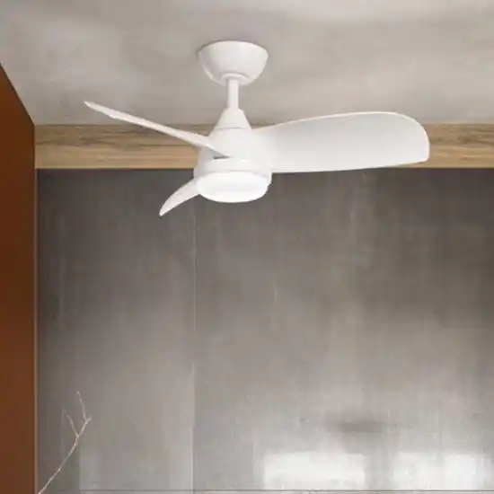 Ventilatore a pale bianco con luce da soffitto 13mq con telecomando Occasione