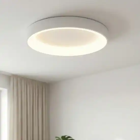 Soddisfatti O Rimborsati Plafoniera anello bianca 38cm led 30w 2700k-5000k con telecomando app