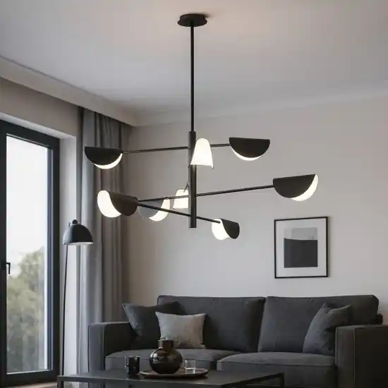 Spedito Oggi Maytoni mollis lampadario moderno colore nero 8 luci