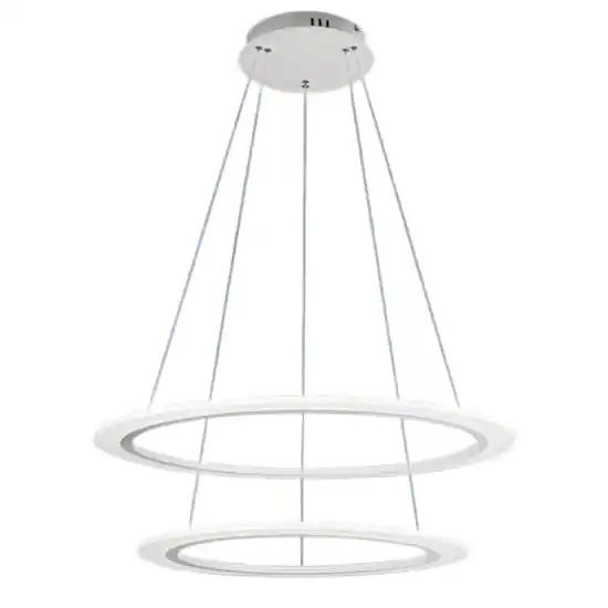Offerta Del Giorno Affralux acryled lampadario led modello doppio anello 36w 3000k