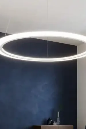 Affralux acryled lampadario moderno anello bianco led 32w 3000k Spedizione Espresso