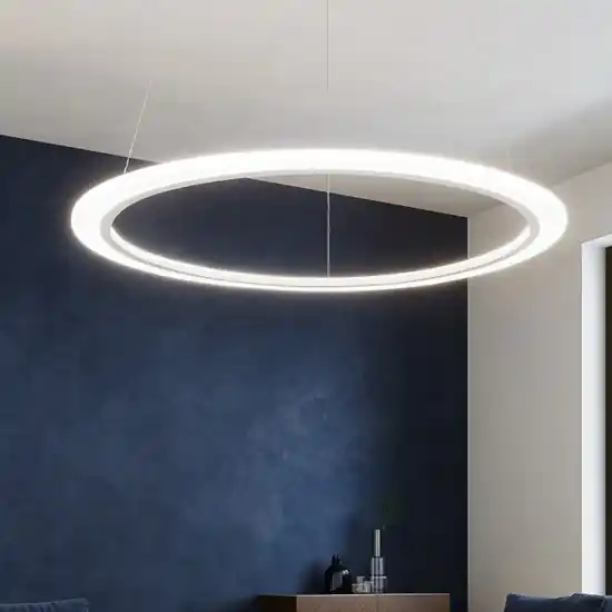 Affralux acryled lampadario moderno anello bianco led 32w 3000k Spedizione Espresso