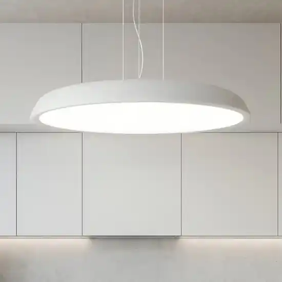 Saldi Isyluce grande lampadario zenal bianco per cucina led 108w 3000k 4000k dimmerabile