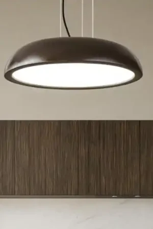 Compra Online Isyluce zenal lampadario da cucina marrone led 27w 3000k 4000k dimmerabile