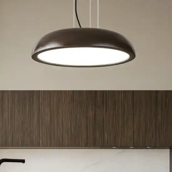 Compra Online Isyluce zenal lampadario da cucina marrone led 27w 3000k 4000k dimmerabile