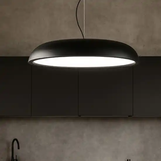 Soddisfatti O Rimborsati Isyluce zenal lampadario da cucina moderna nero led 55w dimmerabile