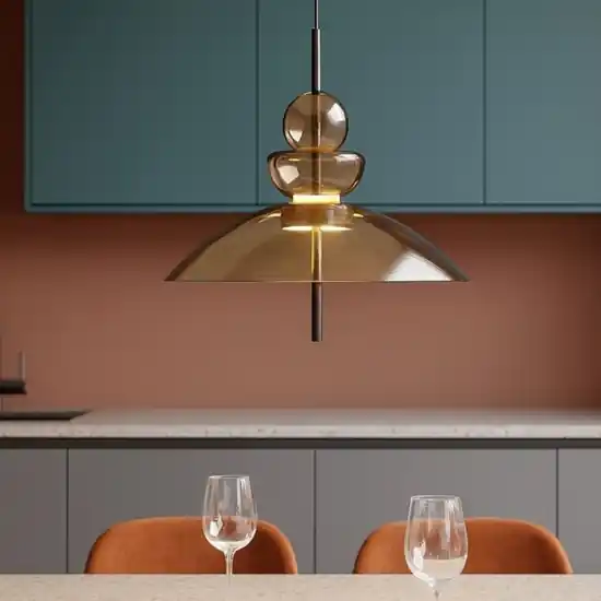 Nuova Collezione Maytoni bangkok lampadario per cucina led 12w 3000k mod185pl-l12cg3k3