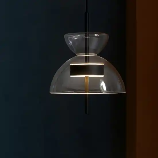 Maytoni bangkok lampada a sospensione led 12w 3000k paralume vetro trasparente Subito Disponibile