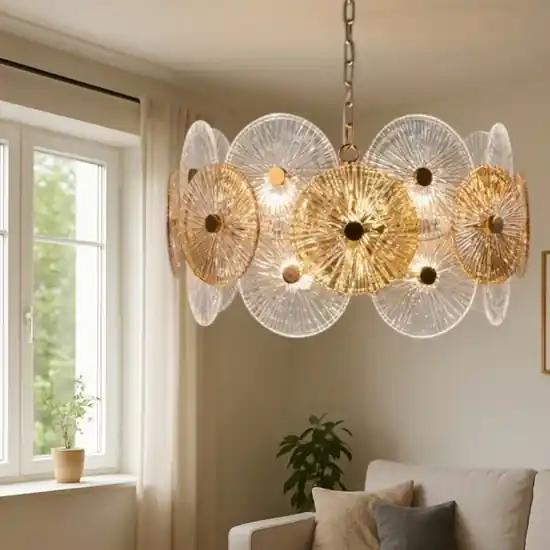 Spedizione Espresso Maytoni aster lampadario moderno per salotto in vetro decorato