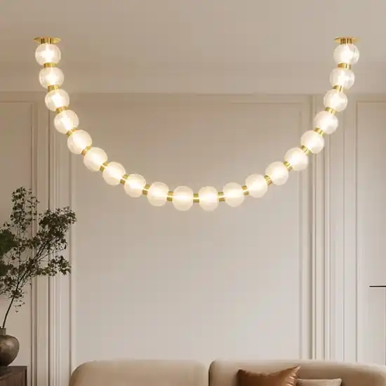 Prezzo Scontato Maytoni amulet lampadario led 36w 3000k con sfere moderno