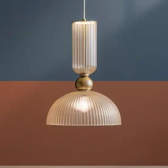 Must-Have Maytoni antic lampada a sospensione colore oro paralume in vetro