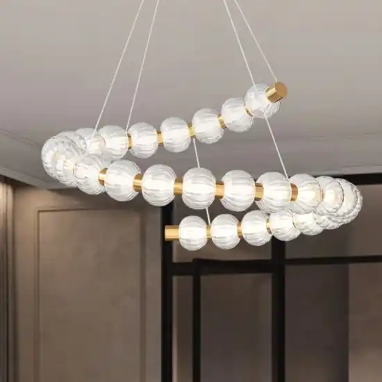 Ultime Pezzi Maytoni amulet lampadario moderno led 40w 3000k sfere in vetro
