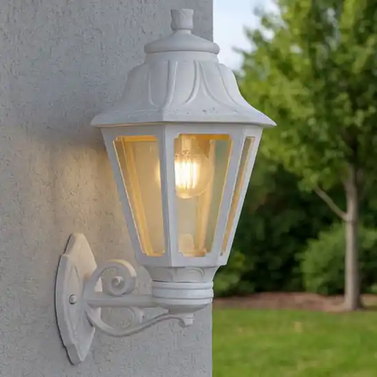 Applique da esterno lanterna bianca anti corrosione top light asti Compra Adesso