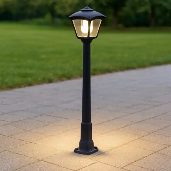 A Buon Prezzo Lampione da giardino lerici top light nero anti corrosione ip55