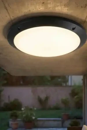 Ultima Occasione Plafoniera rotonda da esterno top light tropea nera