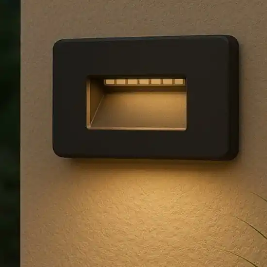 Ultima Occasione Segnapasso led 2w 3000k 4000k 5000k da incasso per esterno nero