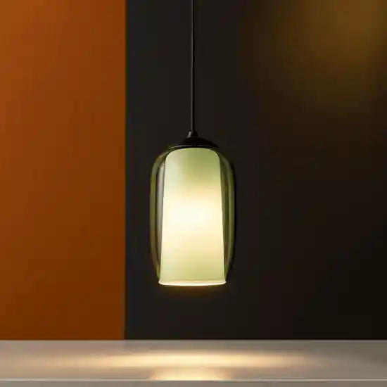 Compra Adesso Ondaluce bonnie3 lampada a sospensione vetro verde moderna