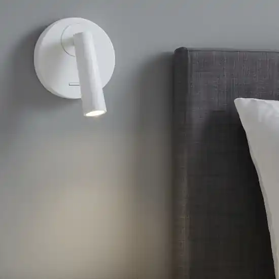 Applique camera da letto led 3000k orientabile bianco Consegna Rapida