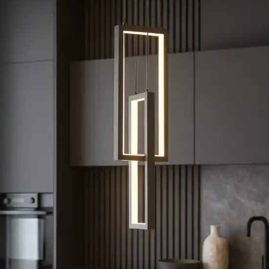 Lampadario da cucina nero led 3200k design moderno Prezzo Basso