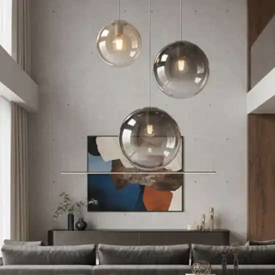 Lampadario toplight per soggiorno moderno sfere bocce vetro multicolor Economico