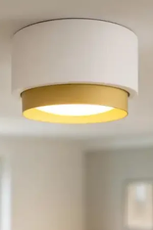 Faretto da soffitto cilindro bianco oro sforzin syme Offerta Del Giorno