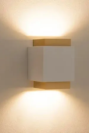 Applique di gesso syme sforzin bianco oro design moderna Miglior Prezzo