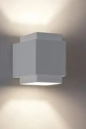 Applique di gesso bianco per interni squadrato syme sforzin Nuovo Arrivo