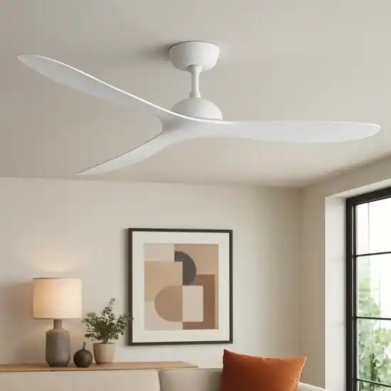 Ventilatore bianco da soffitto 28mq a pale Professionale