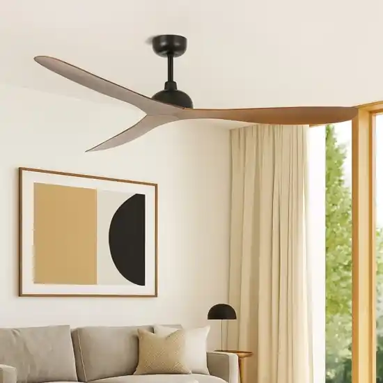 Vendita Finale Ventilatore da soffitto con pale legno noce 28mq silenzioso