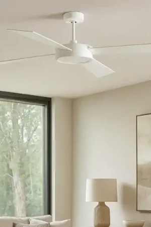 Ventilatore bianco a pale con luce silenzioso 28mq Ultimissimo Modello