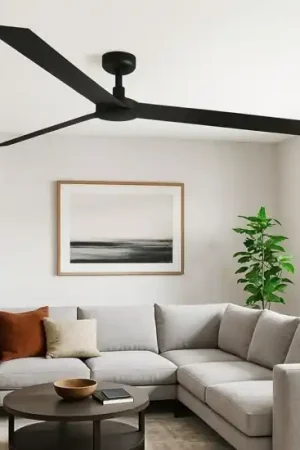 Ventilatore nero a pale da soffitto 39mq silenzioso Di Tendenza
