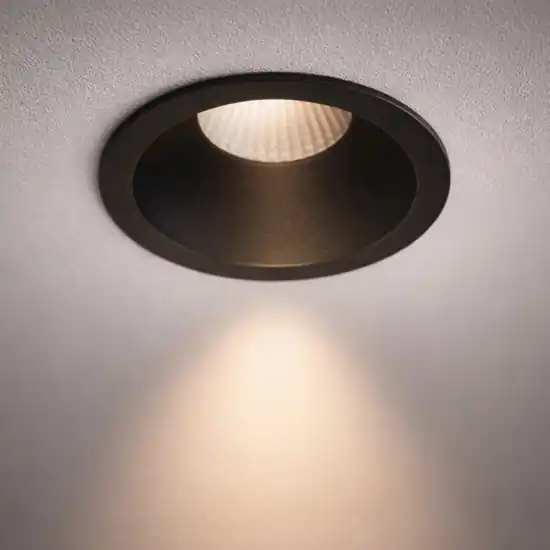 A Buon Prezzo Faretto incasso led tondo nero 9w 3000k per cartongesso