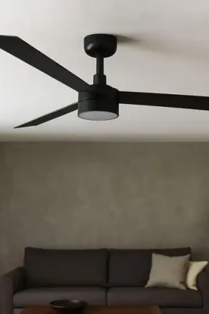 Ventilatore a pale nero da soffitto con luce 28mq silenzioso Solo Oggi
