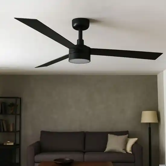 Ventilatore a pale nero da soffitto con luce 28mq silenzioso Solo Oggi