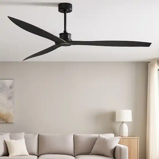 Ventilatore da soffitto nero a pale 39mq silenzioso con telecomando Professionale