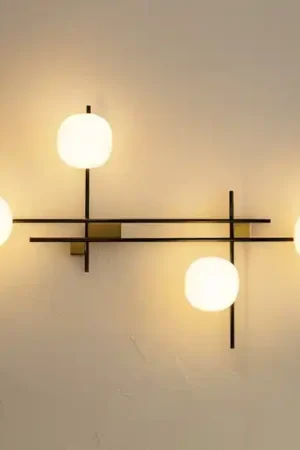 Ultimissimo Modello Applique moderna miloox lingotto nero oro