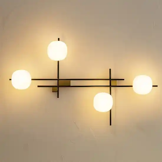 Ultimissimo Modello Applique moderna miloox lingotto nero oro
