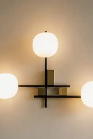 Applique da parete miloox lingotto moderna nero oro Promo Stagionale