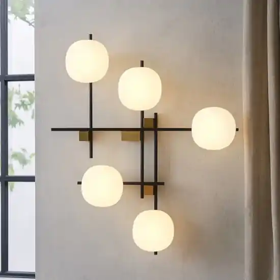 Offerta Speciale Applique da parete miloox lingotto nero oro per soggiorno