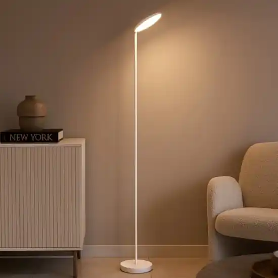 Piantana bianca led 30w 3000k moderna orientabile dimmerabile Promo Stagionale