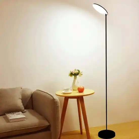Solo Oggi Lampada da terra nera led 30w 3000k orientabile moderna