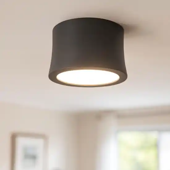 Non Perdere Faretto da soffitto nero rotondo led 7w 3000k