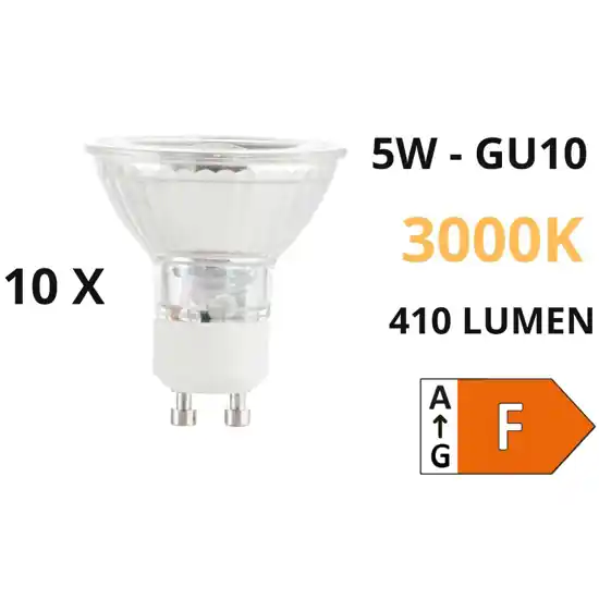 N10 lampadine gu10 led 5w 410lm 3000k cri90 ottica 50 ideal lux Ultima Occasione