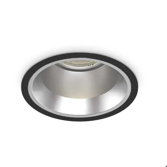 Off fi led 28w 3000k ideal lux faretto incasso nero rotondo 220/240v da interni Offerta