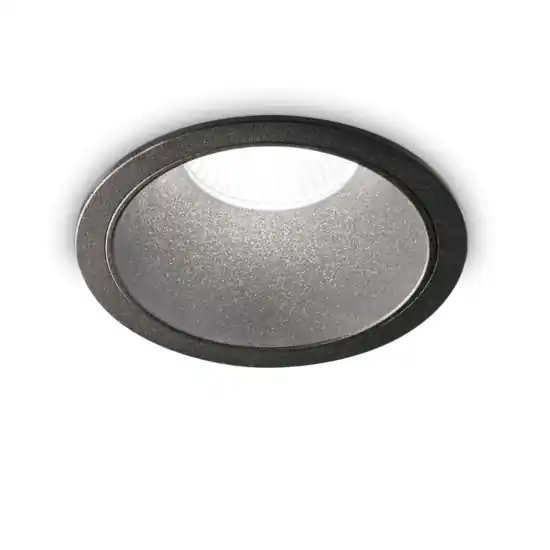 Non Perdere Ideal lux faretto per incasso bagno game trim round 11w 3000k ip65 nero