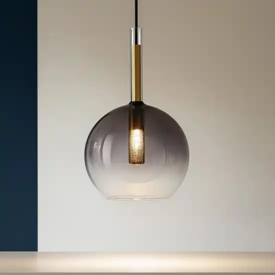 Promozione Lampada a sospensione empire sp1 sfera ideal lux vetro fume