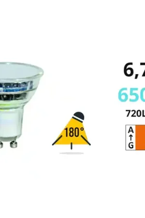 Direttamente Dal Produttore Life lampadina led gu10 vetro 6.7w 6500k 720lm 220v ottica 180