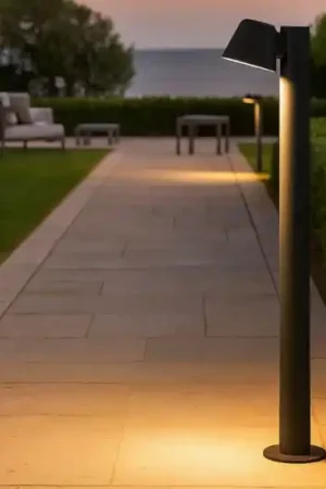Ultime Pezzi Ideal lux gas pt1 lampione da giardino nero moderno