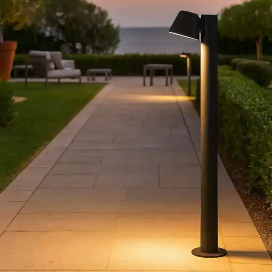 Ultime Pezzi Ideal lux gas pt1 lampione da giardino nero moderno